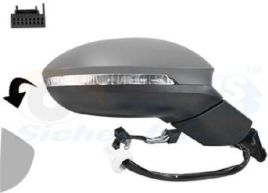 Rétroviseur électrique Complet Droit - Mercedes MP3