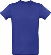 T-shirt Heren S B&C Ronde hals Korte mouw Cobalt Blue 100% Katoen