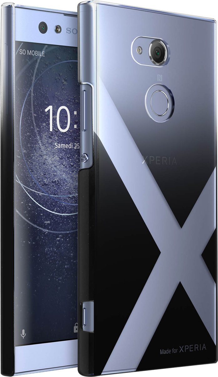 Sony Xperia XA2 Ultra Crystal Made for Xperia hoesje transparant zwart