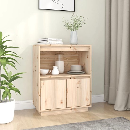 vidaXL Buffet 60x34x75 cm Bois de pin massif - Buffet - Commodes - Armoire haute - Buffet en bois