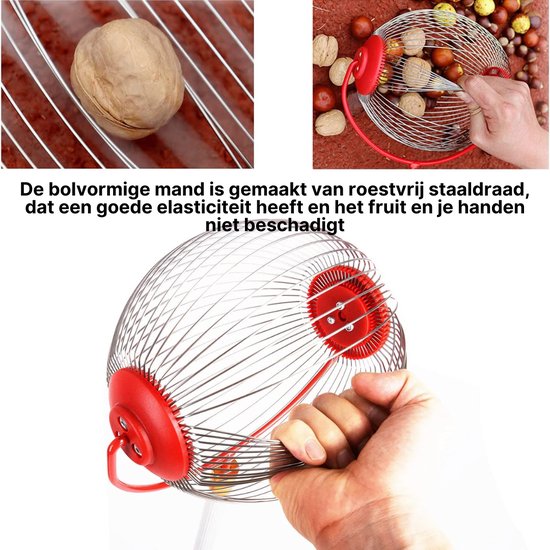Notenraper - Eikelraper 2 In 1 - Walnootraper Waterbestendig - 100% Tevredenheidsgarantie - Verstelbaar In Lengte van Strexx — afbeelding 3