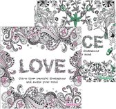 Squiggle - Love & Peace kleurboeken - Kleurboek voor volwassen - Set van 2 - Kleurboeken - Adult colouring book - Kleurboeken voor volwassenen