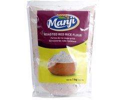 Manji - Geroosterde Rode Rijstmeel - 3x 1 kg