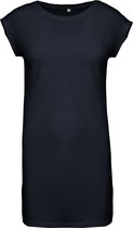 T-shirt Dames L/XL Kariban Ronde hals Korte mouw Navy 100% Katoen