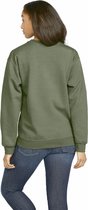 Sweatshirt Unisex L Gildan Ronde hals Lange mouw Military Green 80% Katoen, 20% Polyester