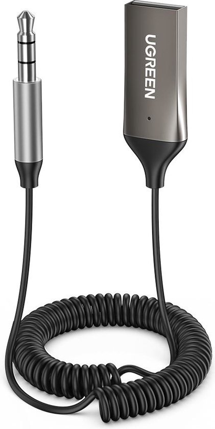 USB 2.0 naar 3.5mm jack bluetooth adapter - BT 5.0 - Ingebouwde microfoon