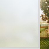 Raamfolie ondoorzichtige inkijkfolie Raam zelfklevende matglasfolie statisch klevend 90 x 200 cm zonder plakfolie Raam inkijkbescherming anti-UV voor thuiskantoor wit mat