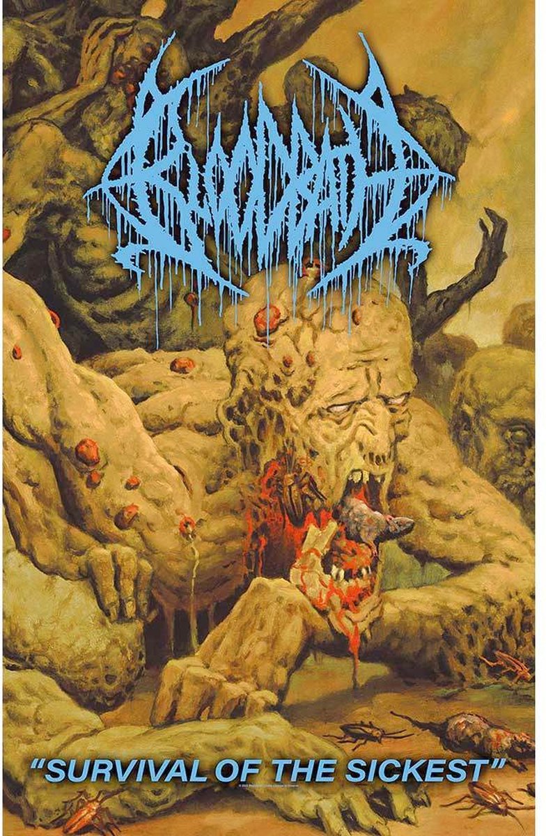 Rock Off Bloodbath - Survival Of The Sickest Textiel Poster - Multicolours