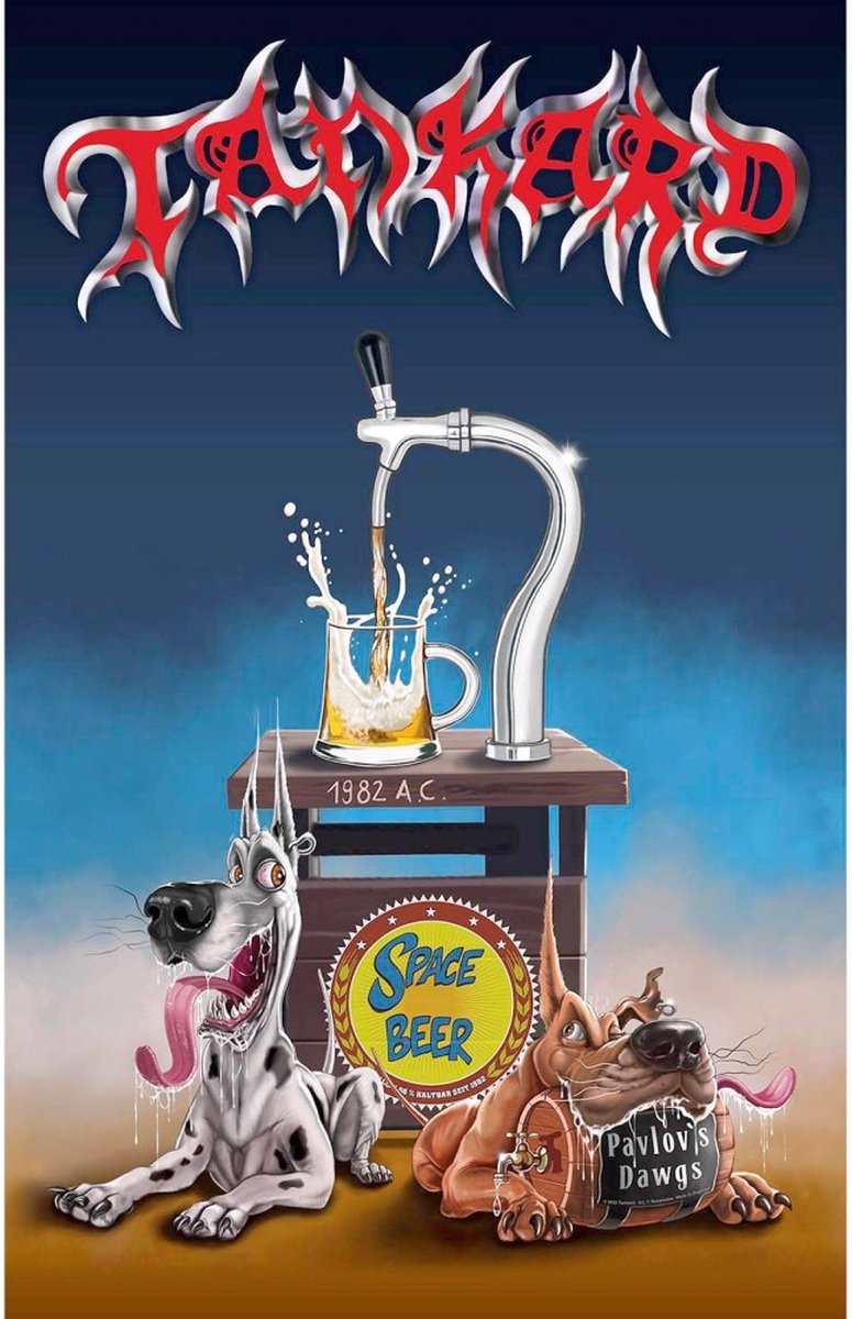 Rock Off Tankard - Pavlov's Dawgs Textiel Poster - Multicolours