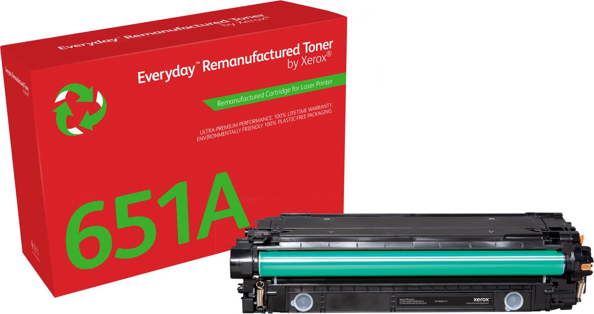Xerox Toner vervangt HP 651A/ 650A/ 307A (CE340A/CE270A/CE740A) Compatibel Zwart 13500 bladzijden Everyday 006R04147