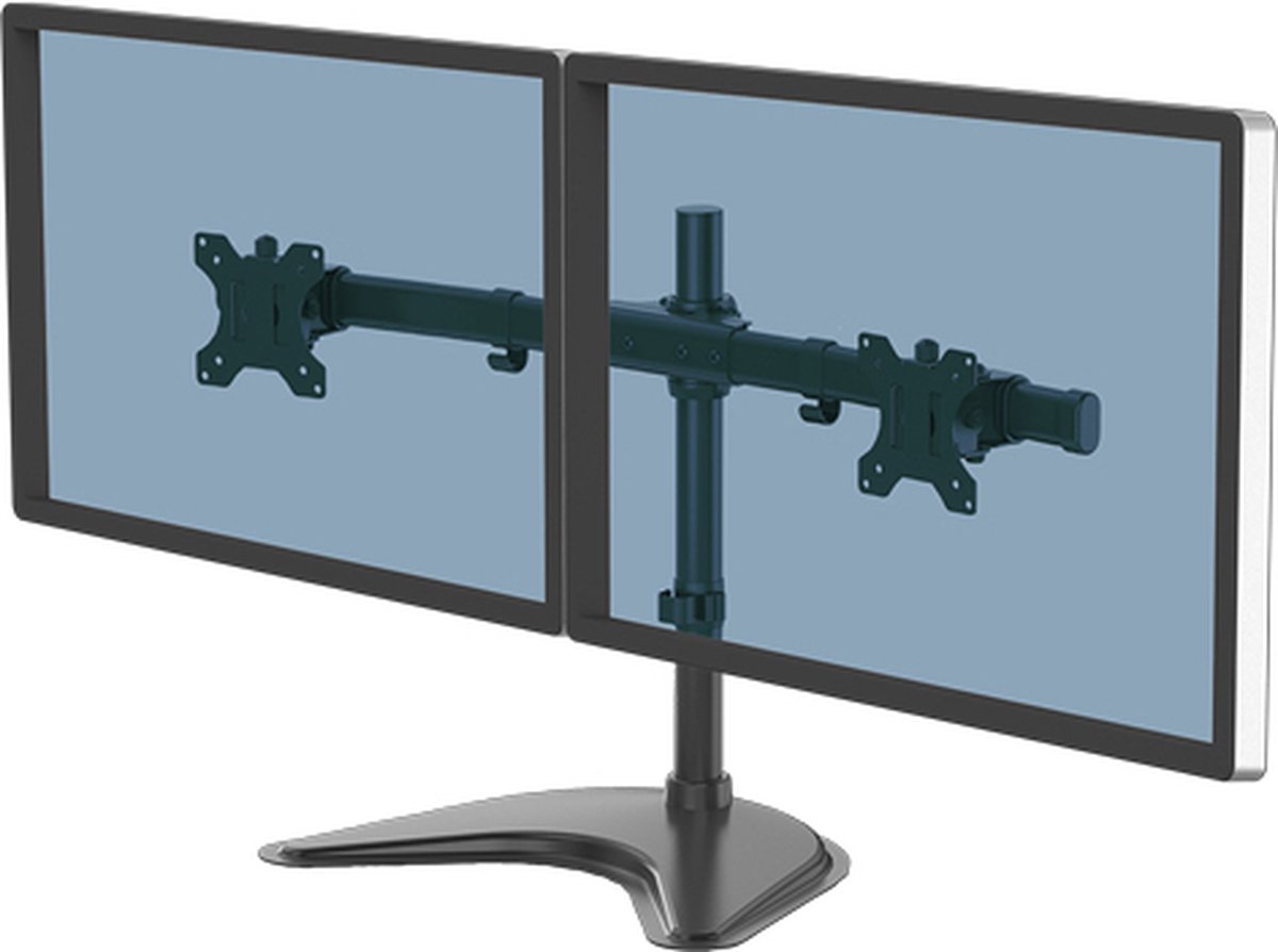 Fellowes Seasa monitor arm - dubbel 2 schermen - vrijstaand - zwart