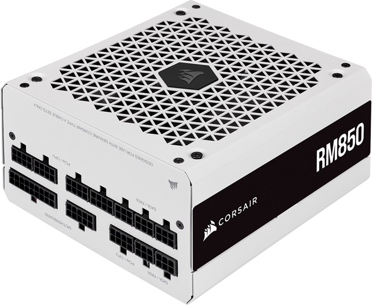 Corsair RM850 White (2021) 4x PCIe, Full kabel-management
