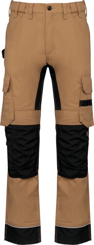 Broek Heren 56 NL (50 FR) WK. Designed To Work Camel / Black 60% Katoen, 40% Polyester