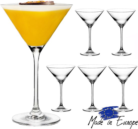 TEN® Cocktailglazen stuks - Hoogwaardig Kristalglas 240ml + 40 Cocktail recepten -... | bol.com