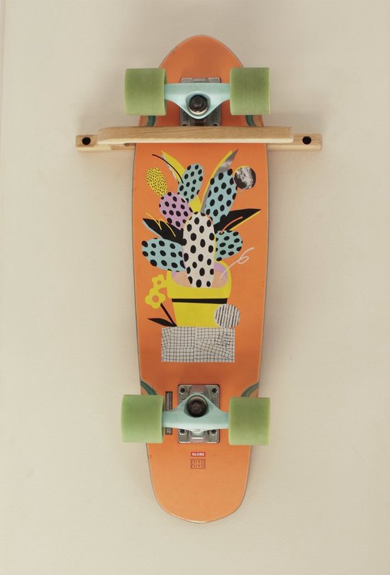 Support Mural Pour Skate Au Design Moderne, Accrochez Votre Skateboard, Skateboard Ou Longboard. (1
