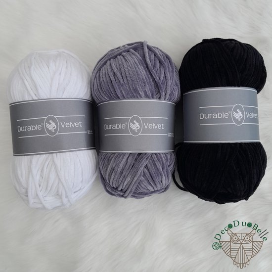 Durable Velvet garen pakket: "Donker"