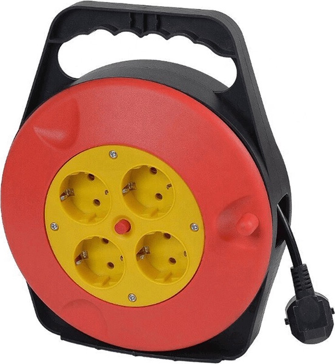 Kabelhaspel 4 voudig randaarde 20 meter snoer