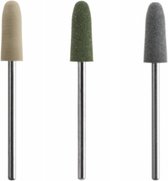 Set de 3 coupeurs de polissage / polissage - Ø 6,0 mm - pour ongles brillants - pour le professionnel de la pédicure / manucure / manucure
