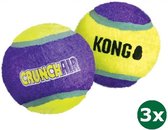 Kong crunchair tennisballen 3x 6,5x6,5x6,5 cm 3 st
