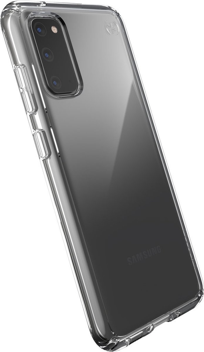 Speck hoesje geschikt voor Samsung Galaxy S20 - Slank - Kristalhelder - Valbescherming gecertificeerd tot 4 meter - Microban Antibacterieel - Presidio Perfect Clear lijn - Transparant op Prijzenvolger.com