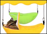 EPIN | Hamster Hangmat | Banaan | Knaagdier Bed | Schommel | Knaagdier Nest | Hamster Speelgoed