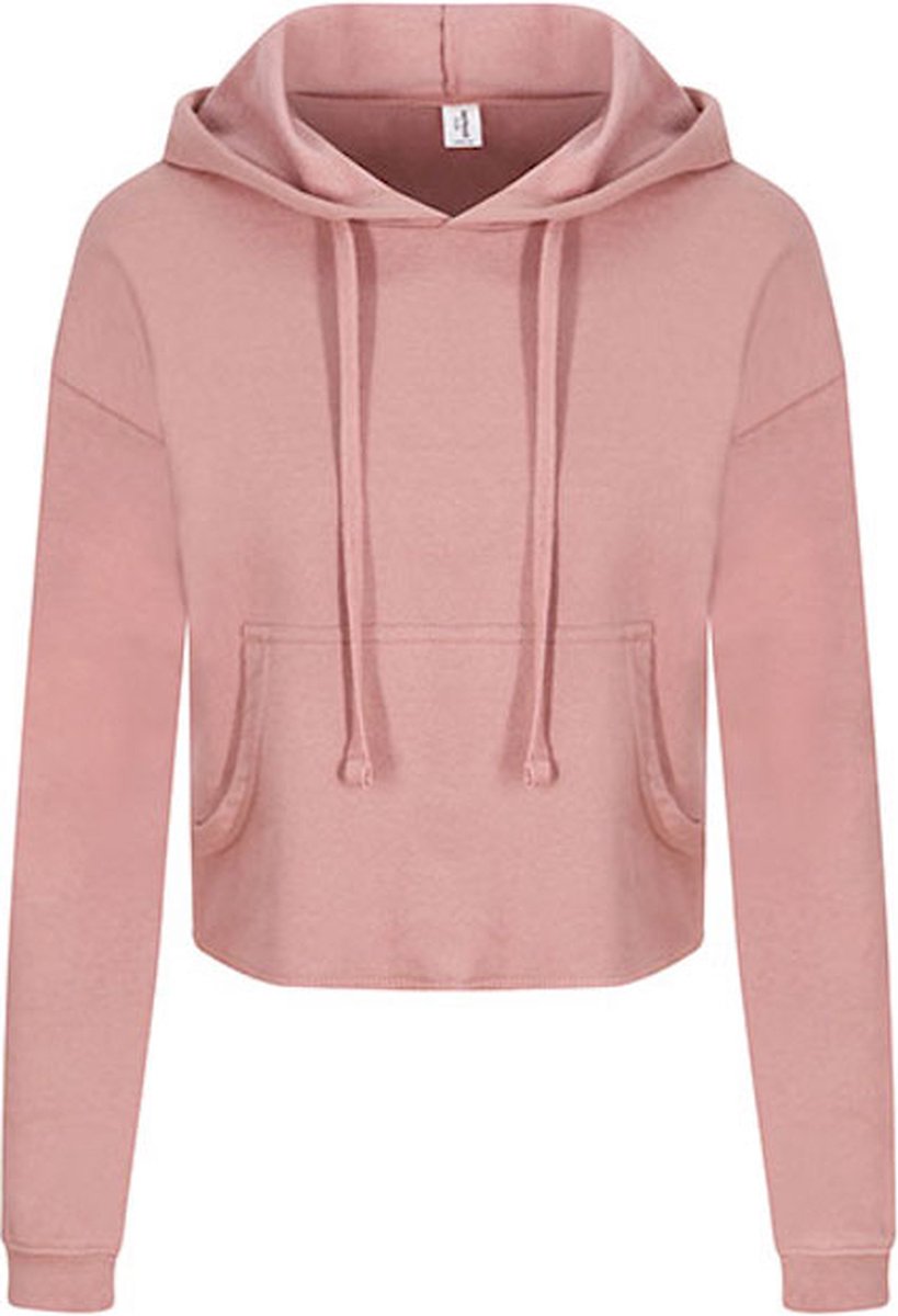Just Hoods Women´s Cropped Hoodie JH016 - Dusty Pink