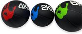 Padisport - Medicijnbal - Medicine Ball - Gewichtsbal - Medicijnbal Set 2 Kg - Gewichtsbal Set - Krachtbal Set - Krachtbal 4 Kg - Medicijnbal Set 2 En 4 En 6 Kg