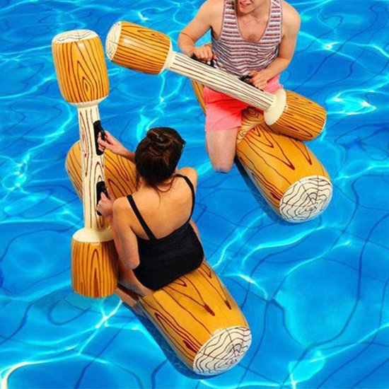 Jouets de piscine - Ensemble de 2 bûches de bataille flottantes gonflables  - Jouets... | bol