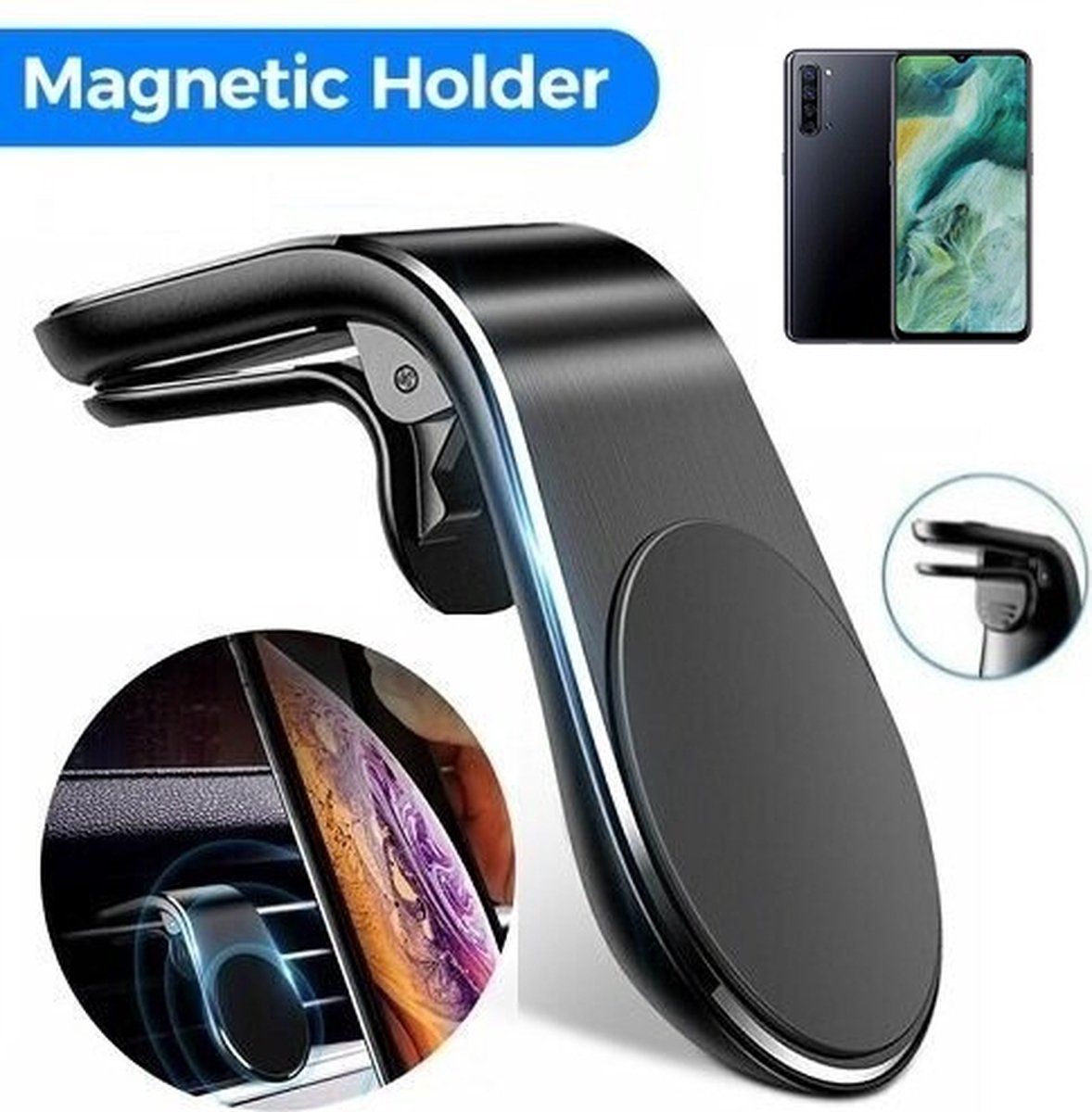 Oppo Find X2 Lite Magnetische Telefoonhouder Auto