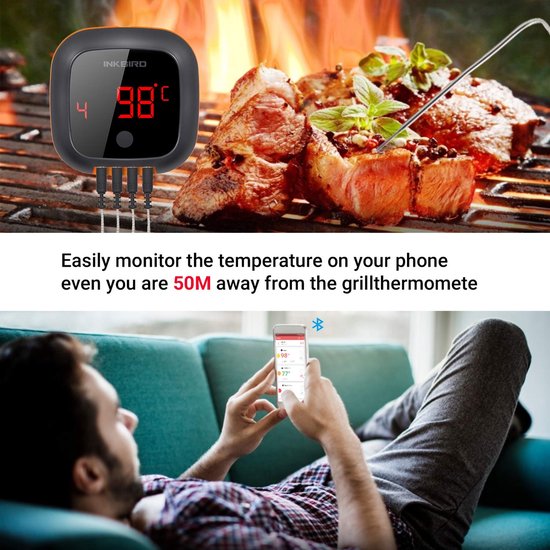 Thermomètre de cuisson avec bluetooth 4.0 et app - 1 sonde