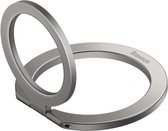 Baseus Halo Series Vouwbare Metalen Ring Standaard voor Vinger Zilver