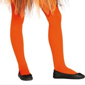 Collants Fiestas Guirca Filles Polyester Oranje Taille 5-9 Ans