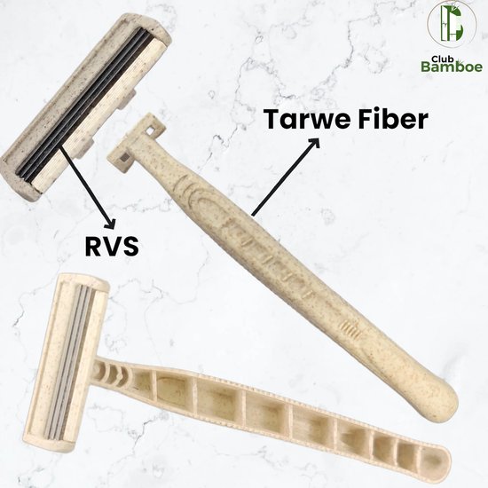 Club Bamboe Scheermesjes 5x van Tarwe Fiber - Razor Scheermes Lichaam ...