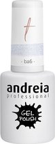 Andreia Professional - Gellak - Kleur TRANSPARANT BLAUW MET GLITTER BA6 - Limited Edition - 10,5 ml