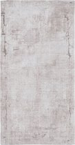 Tapijt 80 x 150 cm Polyester Katoen Taupe