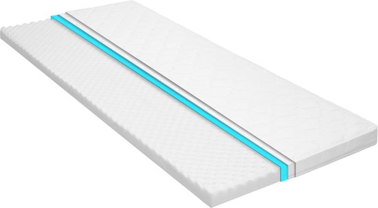 vidaXL - Topmatras - ei-profiel - 6 - cm - koudschuim - 100x200 - cm