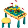 foto van Multi Speeltafel - Blokken tafel - Zandtafel - Watertafel - Geschikt voor - Magnetisch - Kinetisch - Zand - Duplo - Kinderen