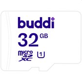 Buddi MicroSDXC Geheugenkaart 32GB met SD Adapter - Geschikt voor Smartphones en Camera's - Wit