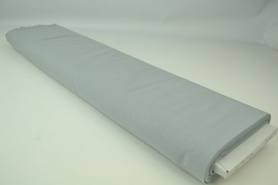 10 mètres de coton biologique op rol - Gris Argenté - 150cm de large