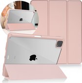 iMoshion Tablet Hoes Geschikt voor iPad Pro 12.9 (2021) / iPad Pro 12.9 (2020) / iPad Pro 12.9 (2018) / iPad Pro 12.9 (2022) - iMoshion Trifold Hardcase Bookcase - Roze