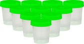 Healthly Urine Potjes met deksel - 10x125ml - Urine Containers - Urinebeker - Urine Cup - Urine beker - Urinepotjes voor onderzoek