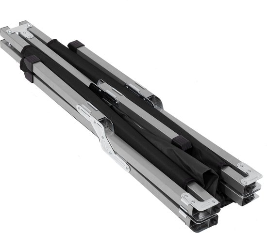 Springos Kampeerbed - Stretcher - Zwart - Tot 150 KG - 190,5 CM van Springos — afbeelding 2