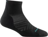 Darn Tough Run Women - #1048 Run - 1/4 Sock - Ultra-Lightweight - Cushion Black