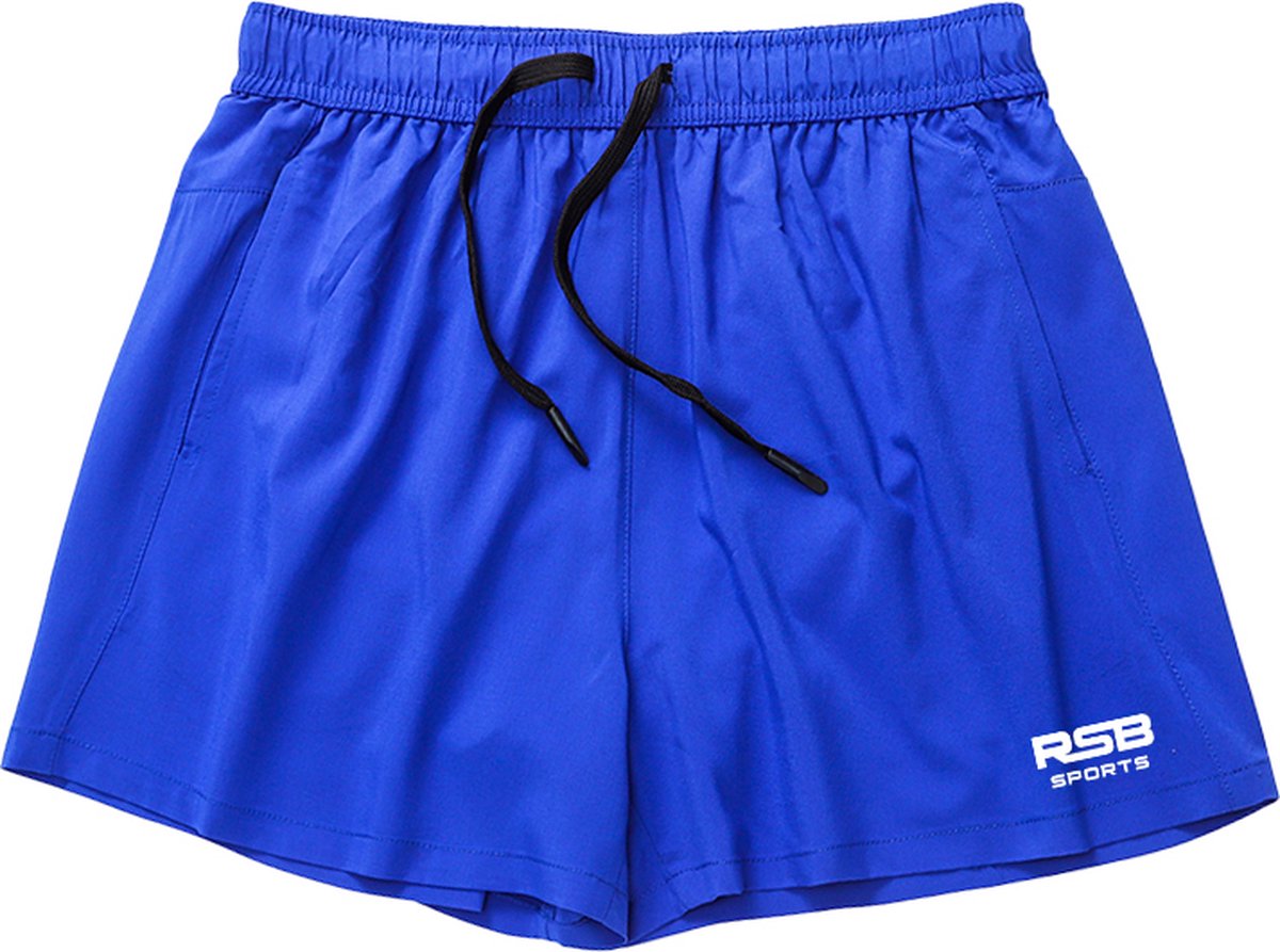 RSB Sports Sportbroek Heren - Extra Kort - Blauw - Maat XXL