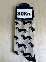 SOKn. Trendy sokken *TEKKEL* maat 40-46 (ook leuk om kado te geven !)
