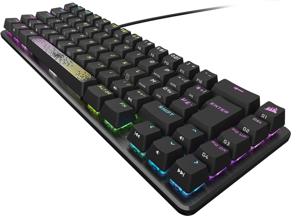 Corsair K65 Pro Mini - Clavier Gaming Optique 65% - Azerty - Zwart