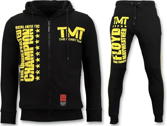Exclusieve Trainingspak Heren - TMT Floyd Mayweather Set - Zwart