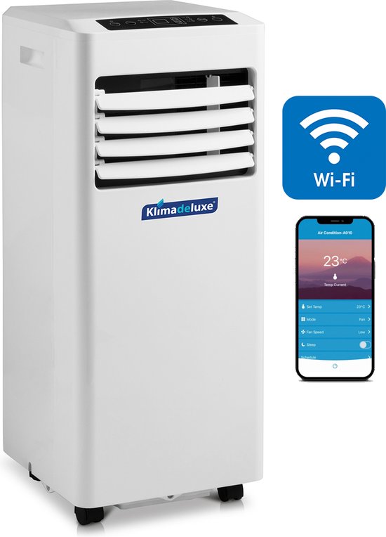 Klimadeluxe - Krachtige Mobiele airco - 7000 - met WiFi en... | bol.com