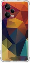 Hoesje maken Xiaomi Redmi Note 12 Pro Plus GSM Hoesje met doorzichtige rand Polygon Color