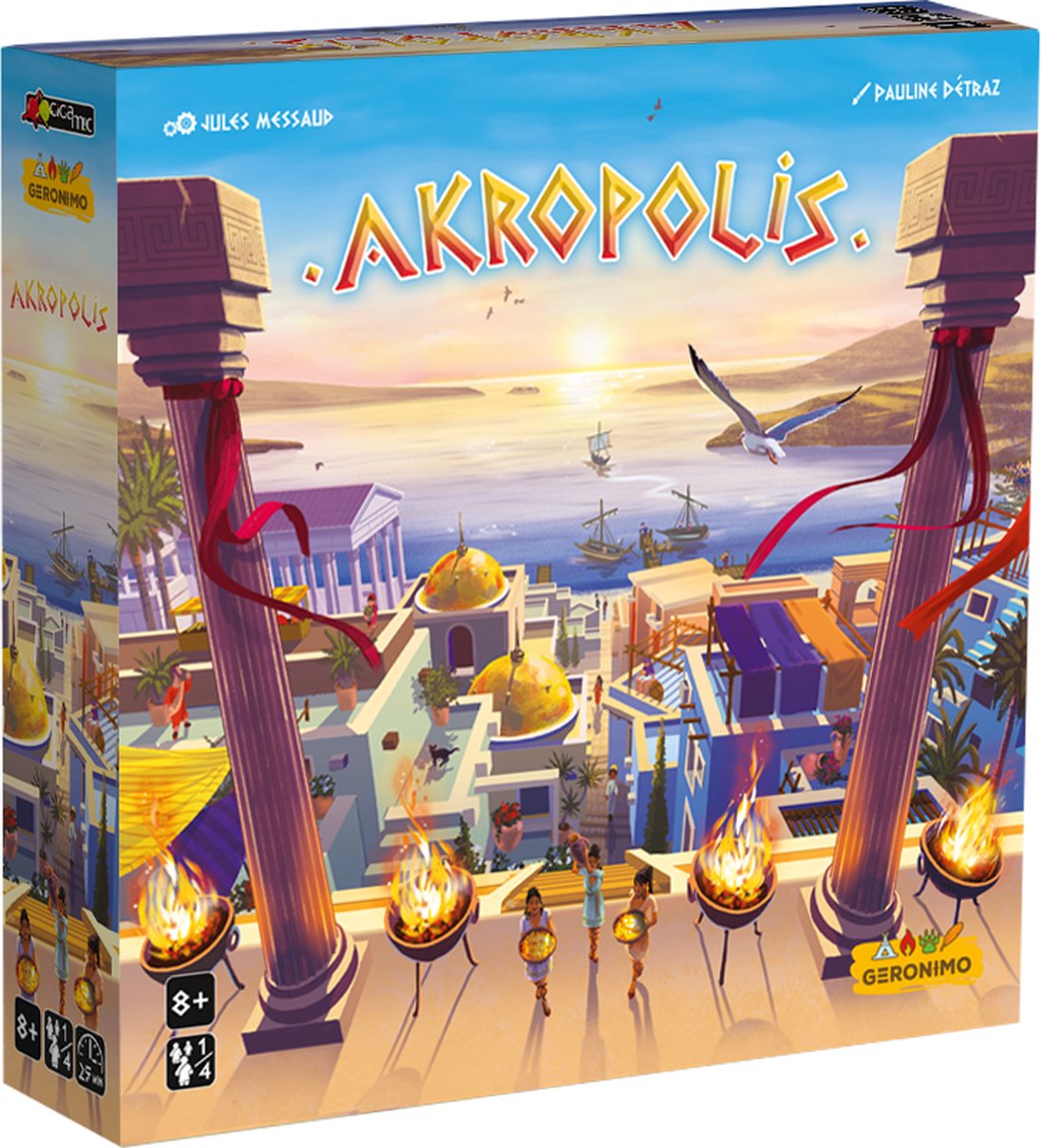 Geronimo Games - Akropolis - Familiespel - Behendigheidsspel - 2-4 spelers - Vanaf 8 jaar